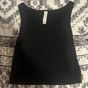 Cute basic black crop top